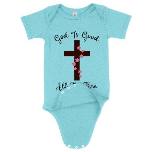 Baby God Is Good Onesie - Christian 4