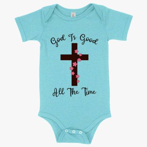 Baby God Is Good Onesie - Christian 1