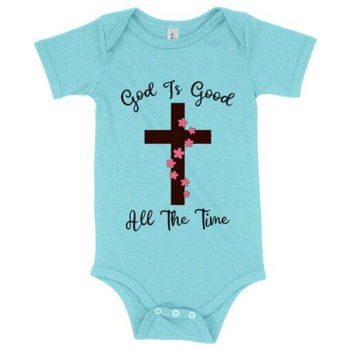 Baby God Is Good Onesie - Christian - Image 2