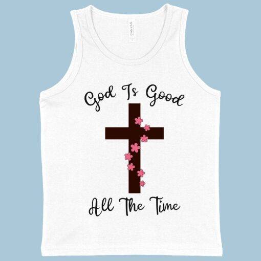Kids' God Is Good Christian Tank - Image 2