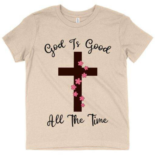Kids' God Is Good Christian T-Shirt - Image 3
