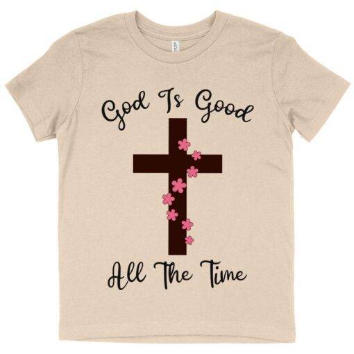 Kids' God Is Good Christian T-Shirt - Image 2