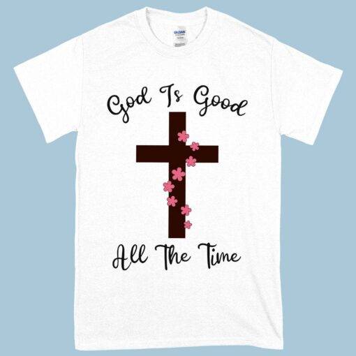 Heavy Cotton God Is Good Christian T-Shirt - Image 3
