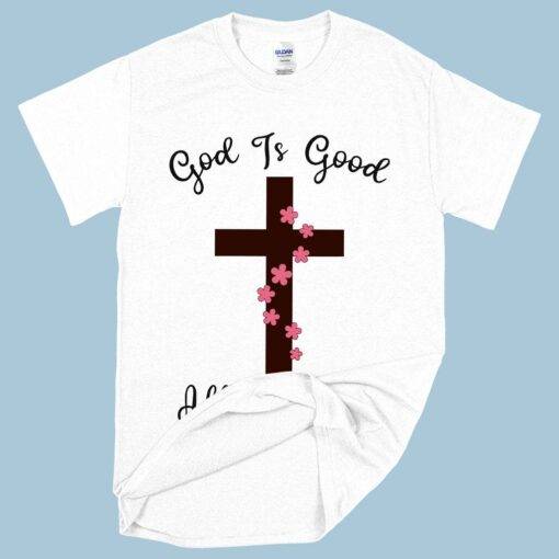 Heavy Cotton God Is Good Christian T-Shirt 4