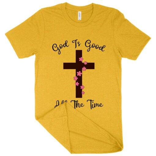 Heather God Is Good Christian T-Shirt - Image 4