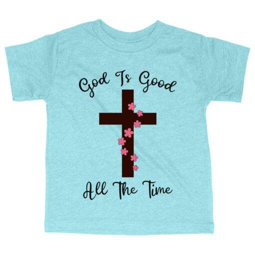 Triblend Toddler God Is Good T-Shirt - Christian Message T-Shirts 3