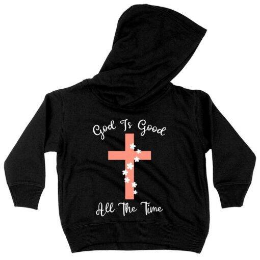 Toddler God Is Good Hoodie - Christian Message Hoodies - Image 2