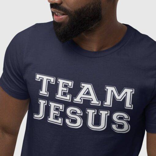 Team Jesus Unisex Jersey T-Shirt Made in USA - Image 6
