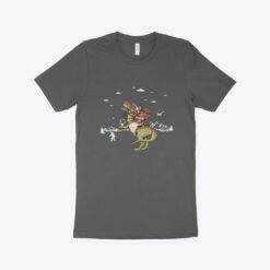 Jesus Riding Dinosaur T-Shirt Made in USA