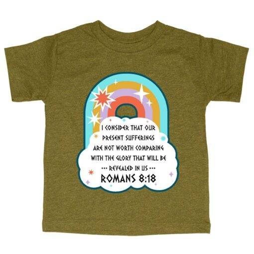 Triblend Toddler Present Sufferings T-Shirt - Image 2