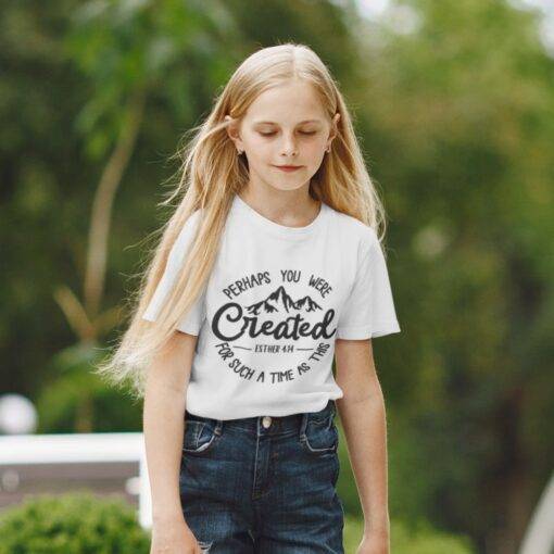 Kids' Best Selling Christian Created for Such a Time as This T-Shirt - Image 6