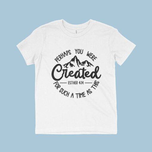 Kids' Best Selling Christian Created for Such a Time as This T-Shirt - Image 3