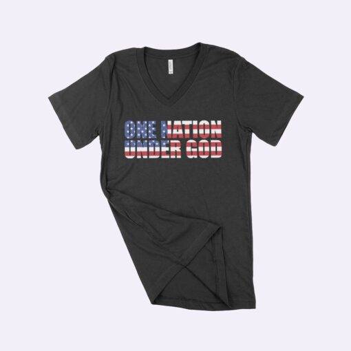 V-Neck Patriotic Christian T-Shirt 4