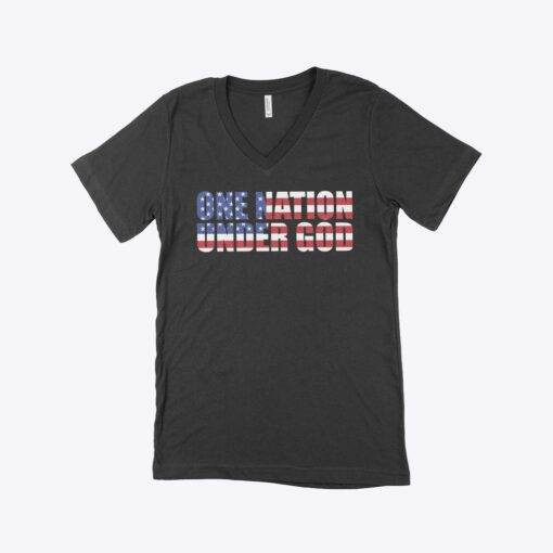V-Neck Patriotic Christian T-Shirt 1