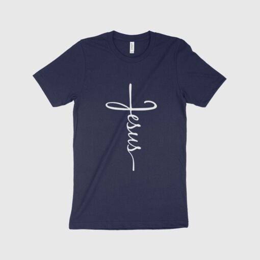 Jesus Cross Unisex Jersey T-Shirt Made in USA - Image 3