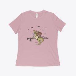 Jesus Riding Dinosaur Women's Relaxed T-Shirt