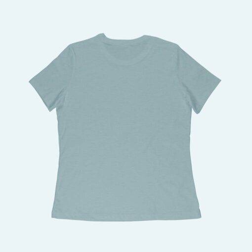 Jesus Riding Dinosaur Women's Relaxed Heather T-Shirt 5