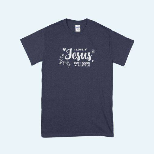 I Love Jesus Men's Heavy Cotton T-Shirt - Image 3