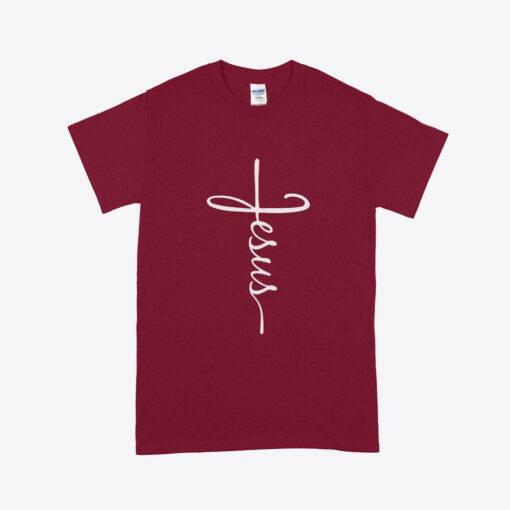 Jesus Cross Men's Heavy Cotton T-Shirt