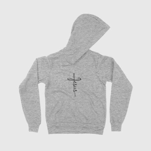 Jesus Cross Kids' Sponge Fleece Hoodie 3