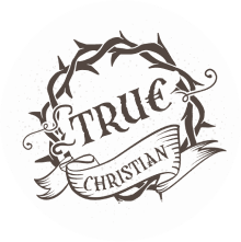 logo True Christian-02 1-min Jesus Cross Men's Jersey T-Shirt with Curved Hem 2