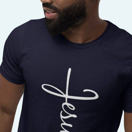 Jesus Cross Men's Long Body Urban T-Shirt 5