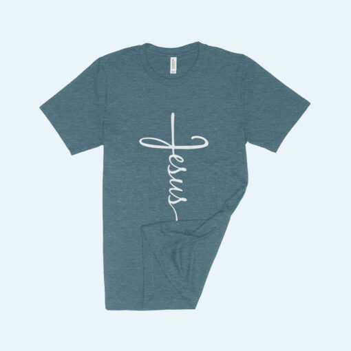 Jesus Cross Heather T-Shirt