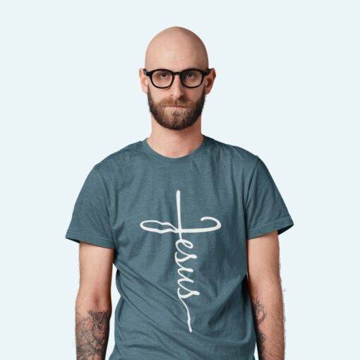 Jesus Cross Heather T-Shirt