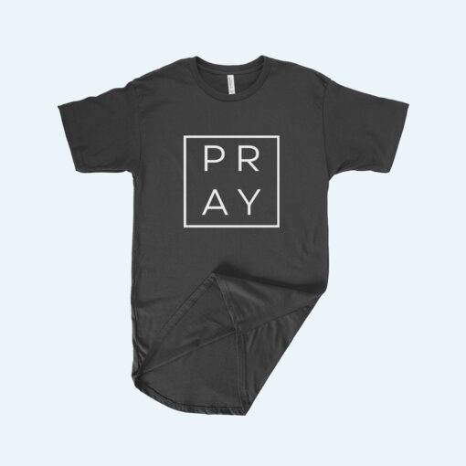 Pray Men's Long Body Urban T-Shirt 4