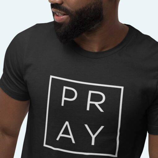 Pray Men's Long Body Urban T-Shirt 6