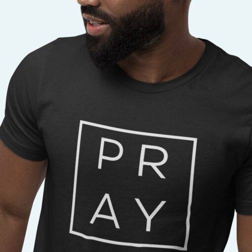 Pray Men's Long Body Urban T-Shirt - Image 6