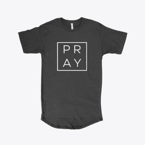 Pray Men's Long Body Urban T-Shirt 1