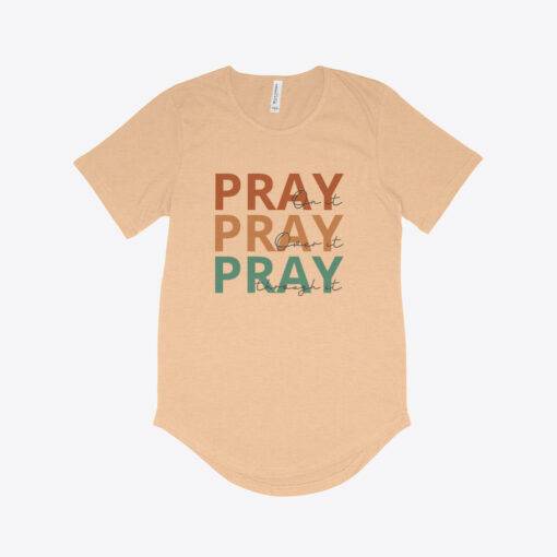 Pray On It Men's Jersey T-Shirt with Curved Hem 1