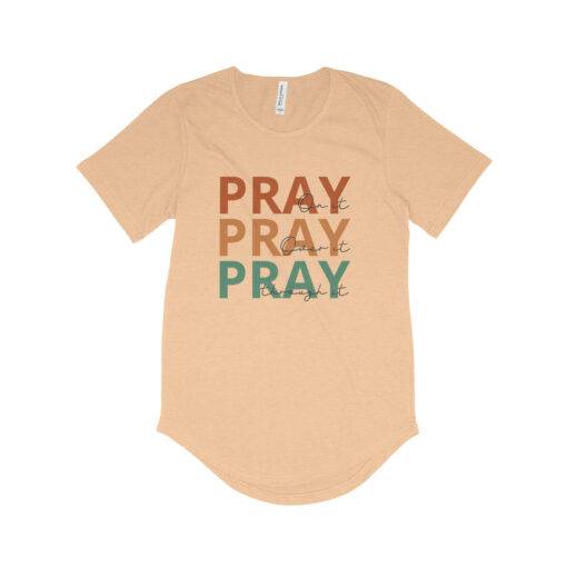 Pray On It Men's Jersey T-Shirt with Curved Hem 3