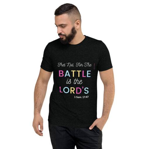 The Battle is the Lord's Short Sleeve T-shirt 1