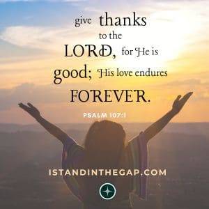 Year-End Thankfulness (Psalm 1004)