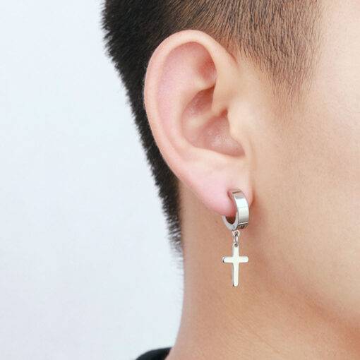 Dangle Cross Earring - Image 3