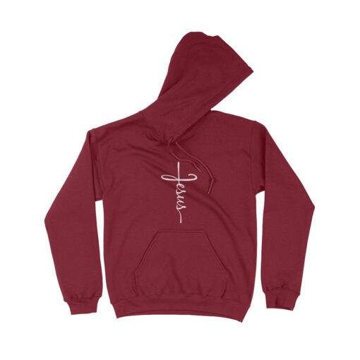 Jesus Cross Unisex Heavy Blend Hoodie - Image 3