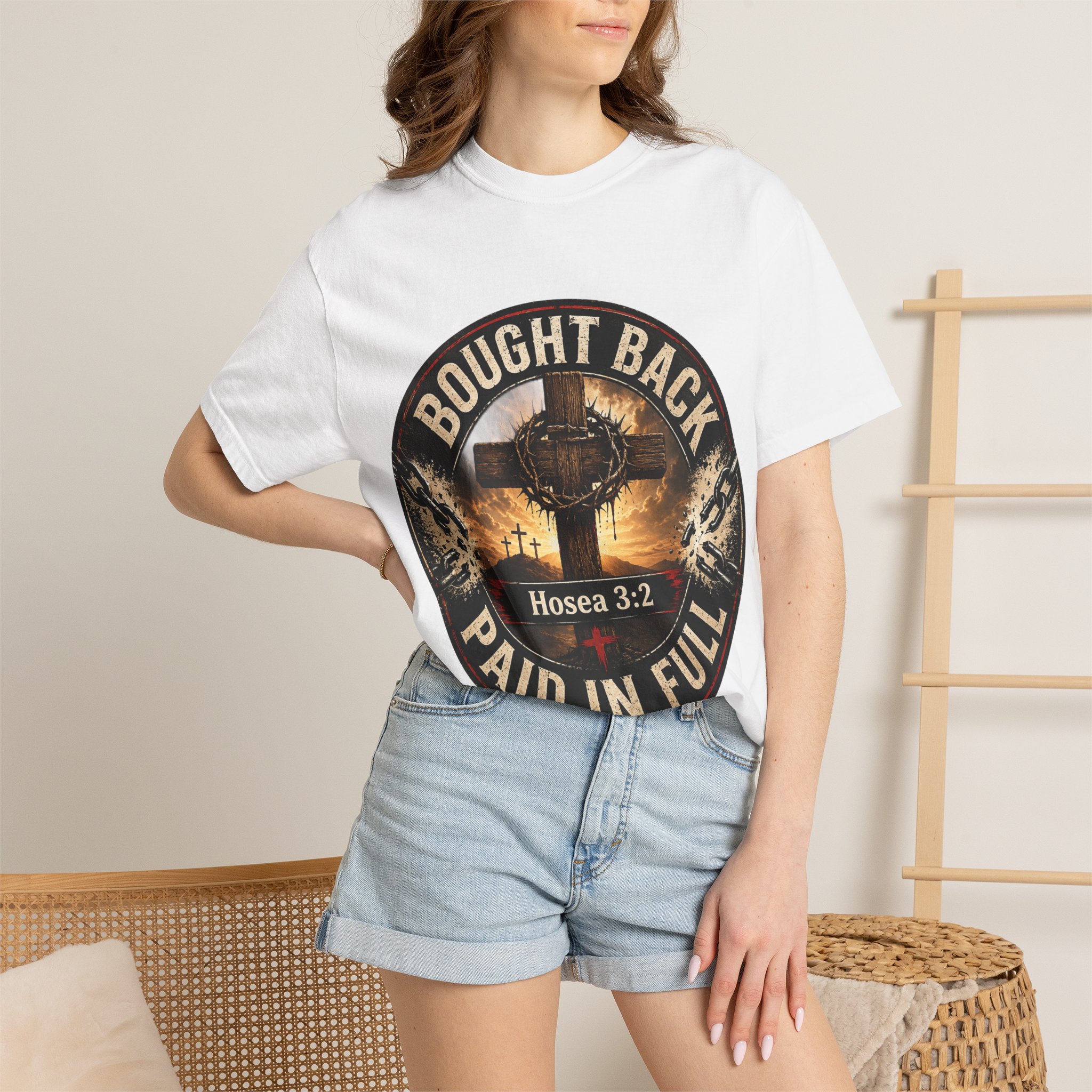Christian 'Bought Back Paid in Full' T-Shirt – Hosea 3:2 Faith Tee 8 Christian 'Bought Back Paid in Full' T-Shirt – Hosea 3:2 Faith Tee - Image 8