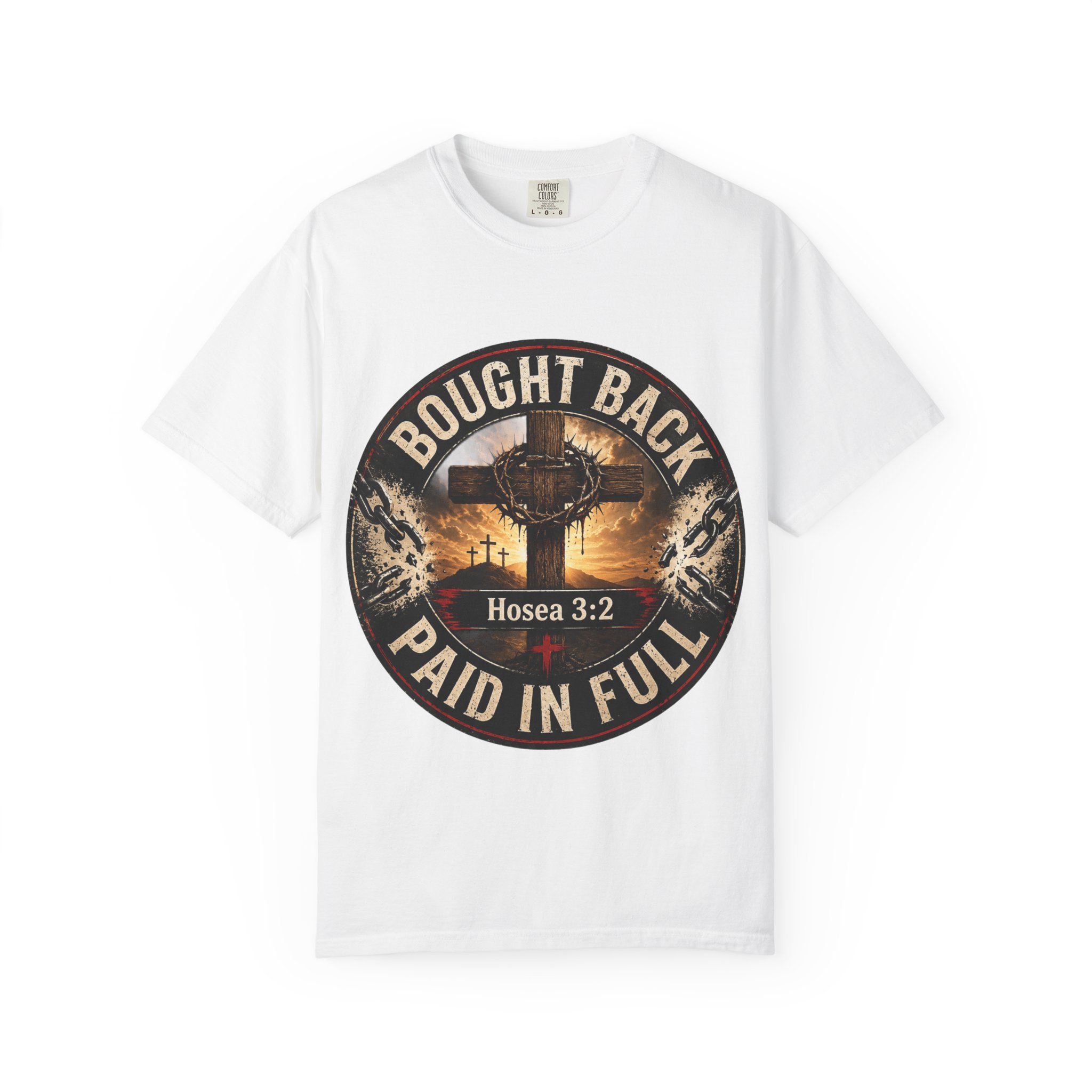 Christian 'Bought Back Paid in Full' T-Shirt – Hosea 3:2 Faith Tee 5 Christian 'Bought Back Paid in Full' T-Shirt – Hosea 3:2 Faith Tee - Image 5